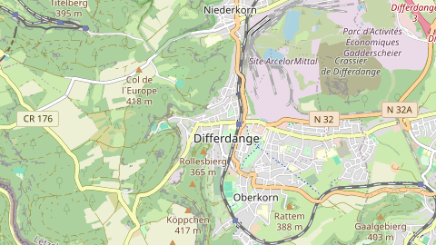 Carte de localisation de l'évènement