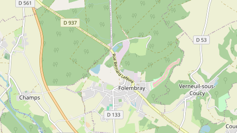 Carte de localisation de l'évènement