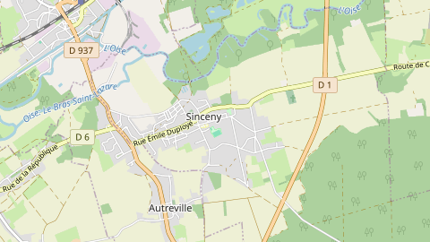 Carte de localisation de l'évènement