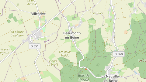 Carte de localisation de l'évènement