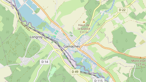 Carte de localisation de l'évènement