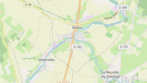 Carte de localisation de l'évènement