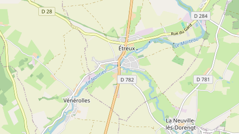 Carte de localisation de l'évènement