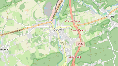 Carte de localisation de l'évènement