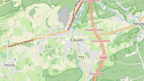 Carte de localisation de l'évènement