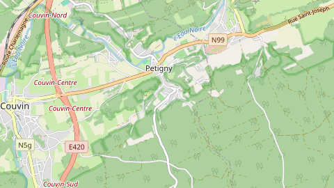 Carte de localisation de l'évènement