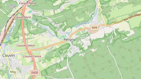 Carte de localisation de l'évènement