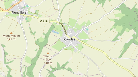 Carte de localisation de l'évènement