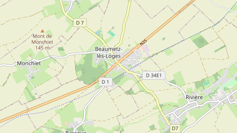 Carte de localisation de l'évènement