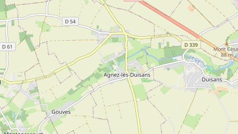 Carte de localisation de l'évènement