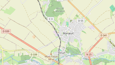Carte de localisation de l'évènement