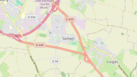Carte de localisation de l'évènement