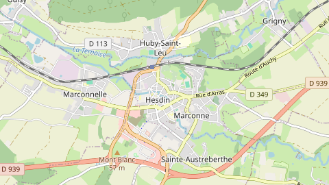 Carte de localisation de l'évènement