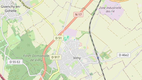 Carte de localisation de l'évènement