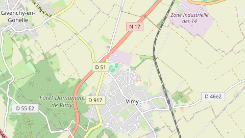 Carte de localisation de l'évènement
