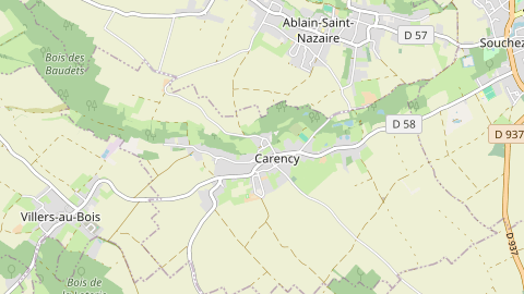 Carte de localisation de l'évènement