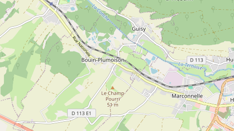 Carte de localisation de l'évènement
