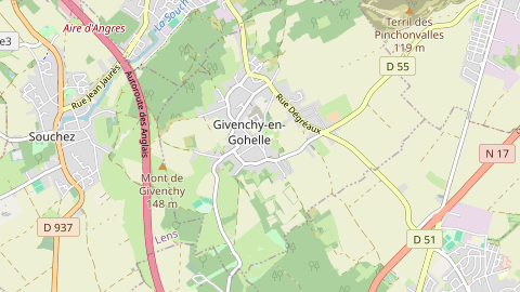 Carte de localisation de l'évènement