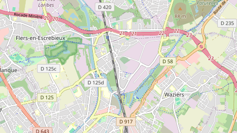 Carte de localisation de l'évènement