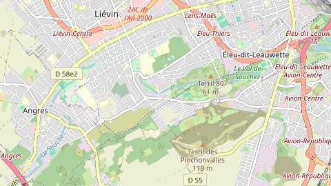 Carte de localisation de l'évènement