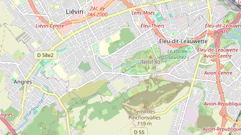 Carte de localisation de l'évènement