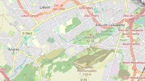 Carte de localisation de l'évènement