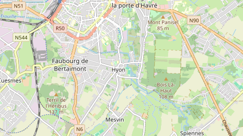 Carte de localisation de l'évènement