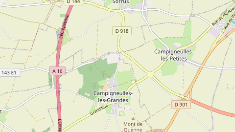 Carte de localisation de l'évènement