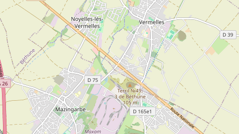 Carte de localisation de l'évènement