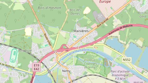 Carte de localisation de l'évènement