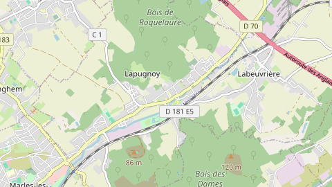 Carte de localisation de l'évènement