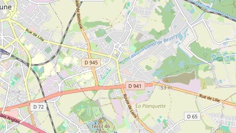 Carte de localisation de l'évènement